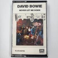David Bowie Never Let Me Down 1987 Cassette Tape Vintage Music Rare