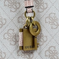 Guess Ginevra 4G Logo Handbag Light Pink Faux Leather Shoulder Bag