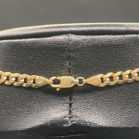 Mens 9ct Yellow Gold Curb Link Necklace