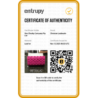 Christian Louboutin Paloma Pink Studded Leather Chain Clutch Bag with COA