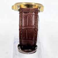 Lorus Mens Watch VJ42-X041 Brown Leather Band Classic Date 44mm 5 Bar