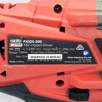 Ozito PXC PXIDS-300 18V Cordless Impact Driver with 2.5Ah Battery