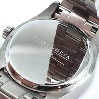 Saint Morta De Couler Silver Iced Rainbow Mens Watch Quartz Steel