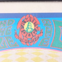 Vintage 1967 Flash Concert Poster The Doors Lothar Hand People Beefheart