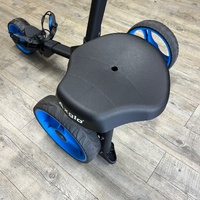 Axglo Tri Lite Deluxe Foldable Golf Buggy Push Trolley with Seat​