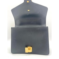 Gucci Sylvie Mini Chain Shoulder Bag Calfskin Leather Black with COA