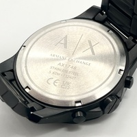 Armani Exchange AX1748 Chronograph Black Stainless Steel Watch 5ATM Date
