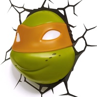 Nickelodeon TMNT Michelangelo 3D Deco Wall Mount Kids Safety Light