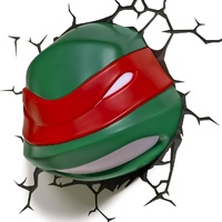 Nickelodeon TMNT Raphael 3D Deco Wall Mount Kids Safety Light