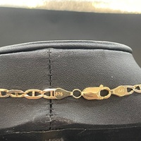 Unisex 9ct Yellow Gold Anchor Link Necklace