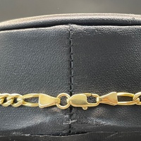 Unisex 18ct Yellow Gold Figaro Link Necklace