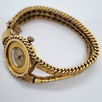 Carlto 17 Jewel 14k Gold Ladies Bracelet Vintage Watch Circa 1940s 1960s