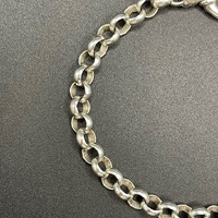 Ladies 925 Sterling Silver Belcher Link Bracelet