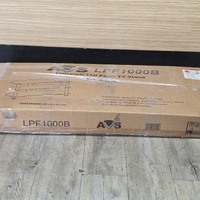 AVS LPF1000B Universal Flat Pack TV Stand Black 42 Inch 1000x380x450mm