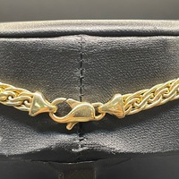 Ladies 9ct Yellow Gold Byzantine Link Necklace