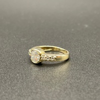 Ladies 9ct Yellow Gold Cubic Zirconia Ring