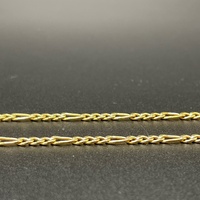Unisex 9ct Yellow Gold Figaro Link Necklace