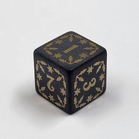 Unbranded 7-Piece Role-Playing Game Die Set With crystal shaped Pendant Pre-owned