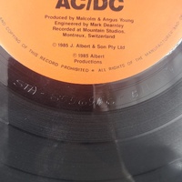 AC/DC Fly On The Wall Vinyl LP 1985 First Australia Press Albert Productions