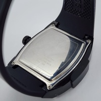 Guess Mens Rose Gold Black Silicone Multifunction Skeleton Dial Watch GW0203G8