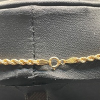 Ladies 9ct Yellow Twist Rope Link Necklace