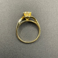 Ladies 18ct Yellow Gold Natural Diamond Engagement Ring