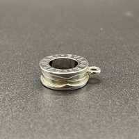 Unisex 925 Sterling Silver Open Circle Pendant