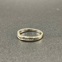 Ladies 18ct White Gold Natural Diamond Band Ring