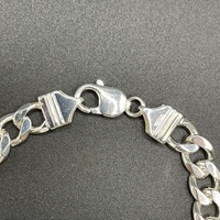 Unisex 925 Sterling Silver Curb Link Bracelet