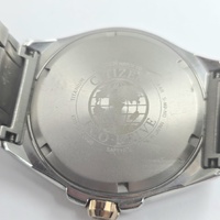 Citizen Eco-Drive E111 Titanium Mens Watch White Dial Sapphire 100M