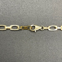 Unisex 14ct Yellow Gold Fancy Link Necklace