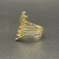 Ladies 9ct Yellow Gold Fancy Natural Diamond Ring