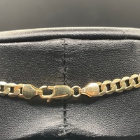 Unisex 9ct Yellow Gold Curb Link Necklace