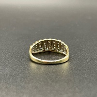 Ladies 9ct Yellow Gold Natural Diamond Ring