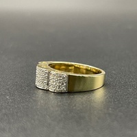 Ladies 18ct Yellow Gold Natural Diamond Cluster Ring