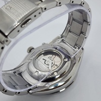 Seiko 5M84-0AB0 Kinetic Automatic Black Dial Silver Stainless Steel Watch