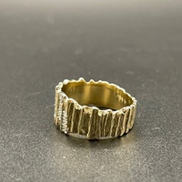 Ladies 9ct Yellow Gold Natural Diamond Cluster Ring