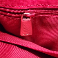 Furla Mediterranean Red Genuine Leather Tote Bag Handbag with Dust Bag