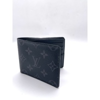 Louis Vuitton Monogram Eclipse Slender Wallet Black Leather