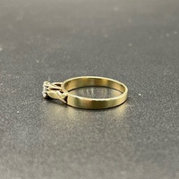 Ladies 9ct Yellow Gold Cubic Zirconia Ring