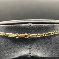 Unisex 14ct Yellow Gold Figaro Link Necklace