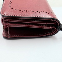 Luis Santini Women's Wallet Bifold Leather Card Holder Coin Pocket Compact Purse