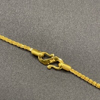 Unisex 22ct Yellow Gold Wheat Link Necklace