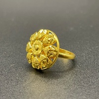 Ladies 22ct Yellow Gold Fancy Filigree Design Ring
