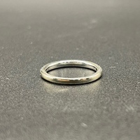 Ladies 14ct White Gold Natural Diamond Band Ring