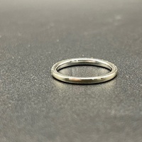 Ladies 14ct White Gold Natural Diamond Band Ring