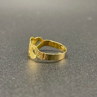 Ladies 21ct Yellow Gold Swirl Ring