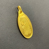 Ladies 24ct Yellow Gold PAMP Suisse Lady Fortuna Pendant