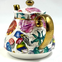 Milano Tahei Decor China Tea For One Set Teapot Cup Saucer