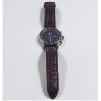 Tommy Hilfiger Harrison TH.191.1.14.2011 Navy Blue Dial Leather Strap Watch